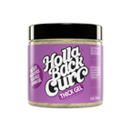 Jar of Holla Back Curl Thick Gel with purple label on a white background